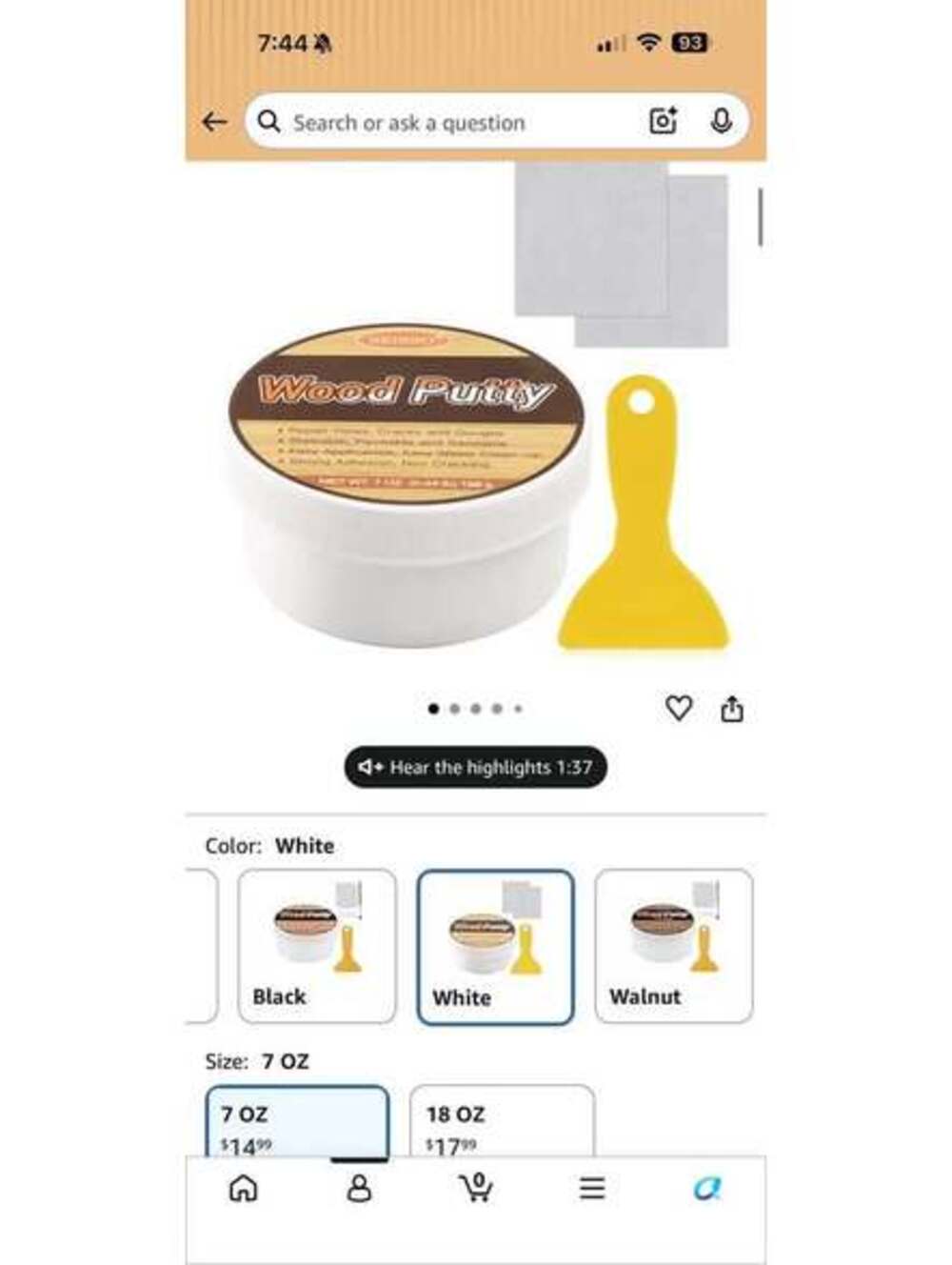 SEISSO Wood Putty Bundle
